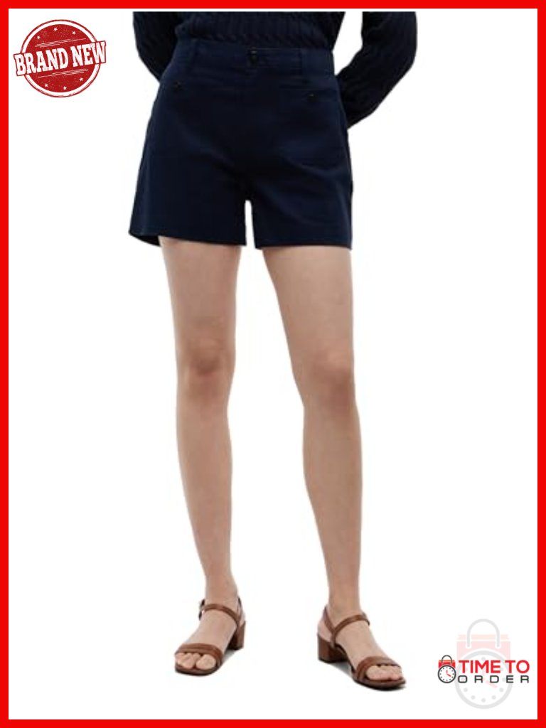 High Waisted 3.5" Chino Shorts With Stretch And Pockets